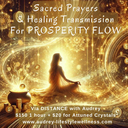 ABUNDANCE & PROSPERITY FLOW (Sacred Prayers & Healing TRANSMISSION) via Distance with Audrey 1 hr